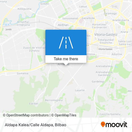 Aldapa Kalea/Calle Aldapa map