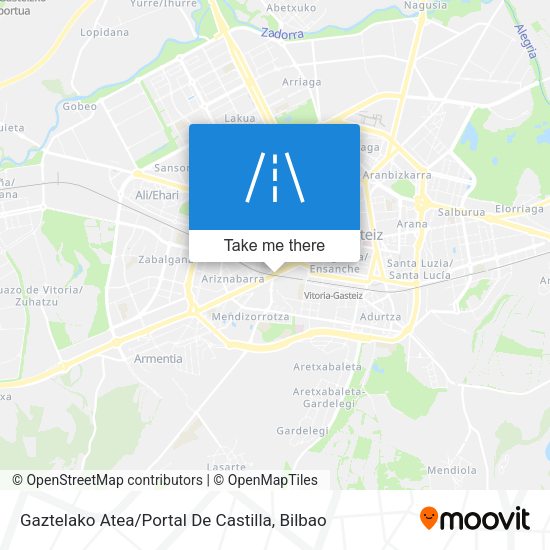 Gaztelako Atea / Portal De Castilla map