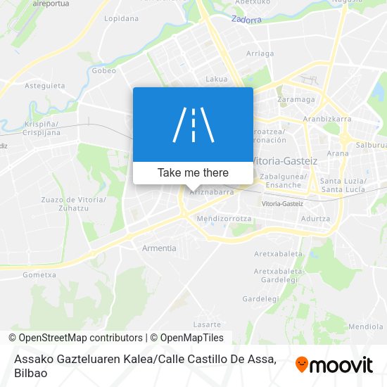Assako Gazteluaren Kalea / Calle Castillo De Assa map