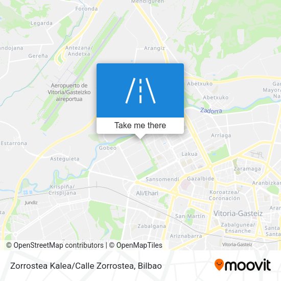 Zorrostea Kalea / Calle Zorrostea map