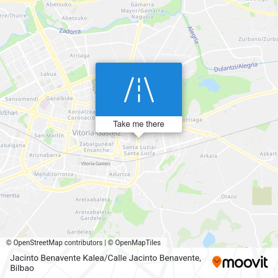 Jacinto Benavente Kalea / Calle Jacinto Benavente map