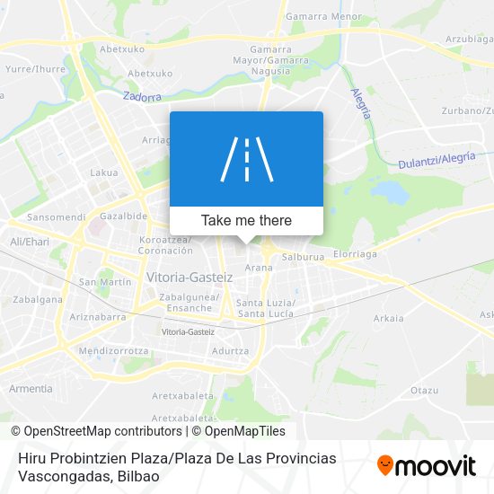 Hiru Probintzien Plaza / Plaza De Las Provincias Vascongadas map