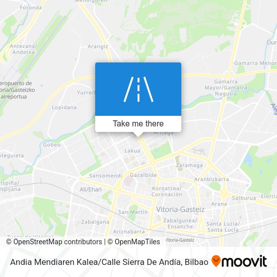 Andia Mendiaren Kalea / Calle Sierra De Andía map