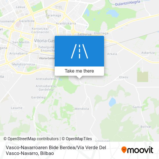 Vasco-Navarroaren Bide Berdea / Vía Verde Del Vasco-Navarro map