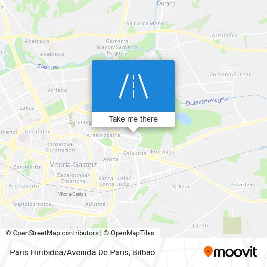 Paris Hiribidea / Avenida De París map