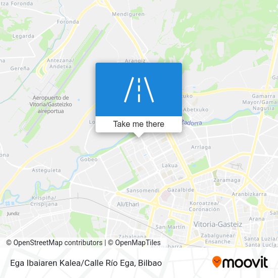 Ega Ibaiaren Kalea / Calle Río Ega map