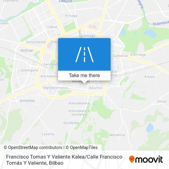 Francisco Tomas Y Valiente Kalea / Calle Francisco Tomás Y Valiente map