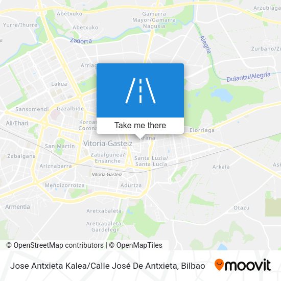 Jose Antxieta Kalea / Calle José De Antxieta map