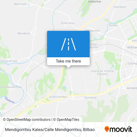 Mendigorritxu Kalea / Calle Mendigorritxu map