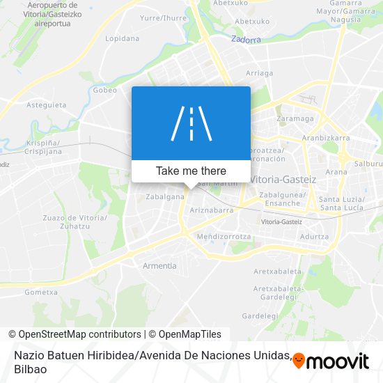 Nazio Batuen Hiribidea / Avenida De Naciones Unidas map
