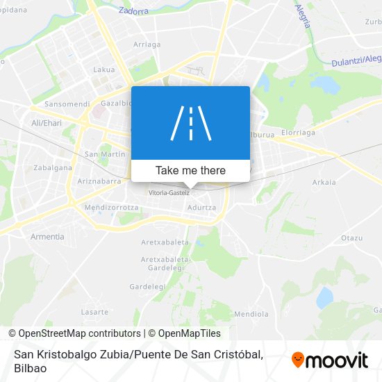 San Kristobalgo Zubia / Puente De San Cristóbal map