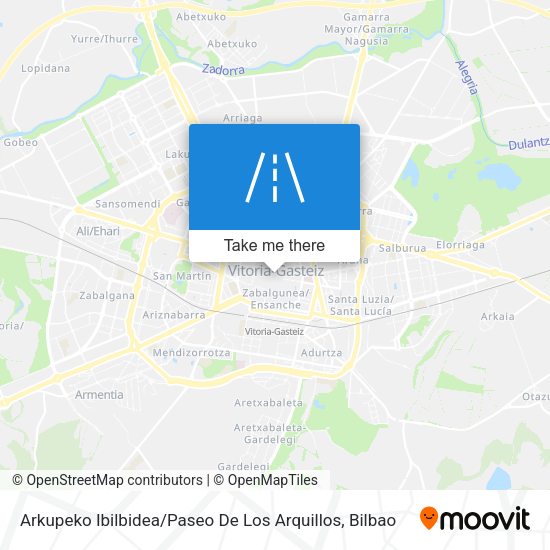 Arkupeko Ibilbidea / Paseo De Los Arquillos map