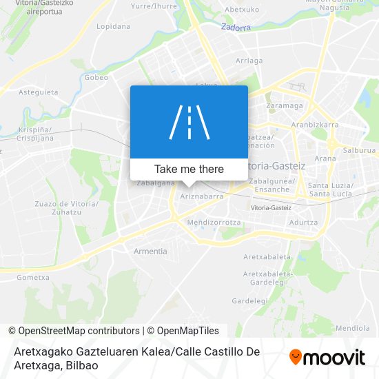 Aretxagako Gazteluaren Kalea / Calle Castillo De Aretxaga map