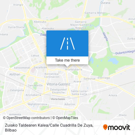 Zuiako Taldearen Kalea / Calle Cuadrilla De Zuya map