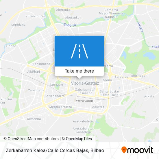 Zerkabarren Kalea / Calle Cercas Bajas map