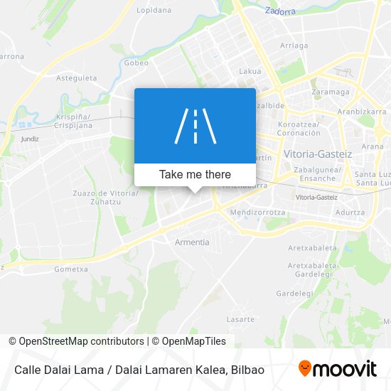 Calle Dalai Lama / Dalai Lamaren Kalea map