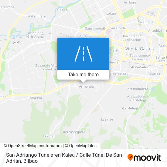 San Adriango Tunelaren Kalea / Calle Túnel De San Adrián map