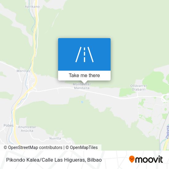 Pikondo Kalea / Calle Las Higueras map