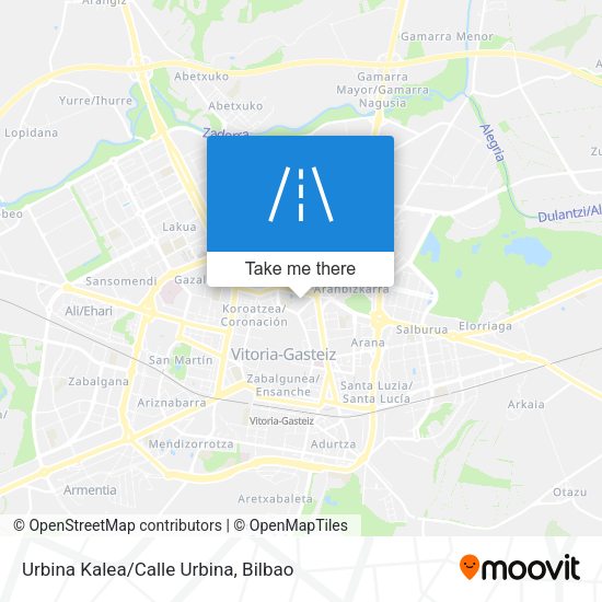 Urbina Kalea/Calle Urbina map