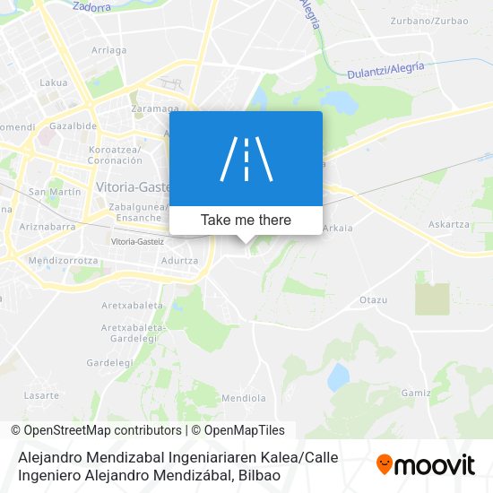 Alejandro Mendizabal Ingeniariaren Kalea / Calle Ingeniero Alejandro Mendizábal map