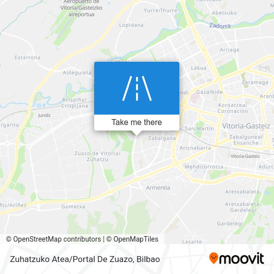 Zuhatzuko Atea/Portal De Zuazo map