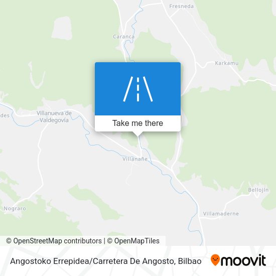 Angostoko Errepidea / Carretera De Angosto map