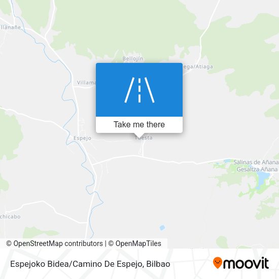 Espejoko Bidea / Camino De Espejo map