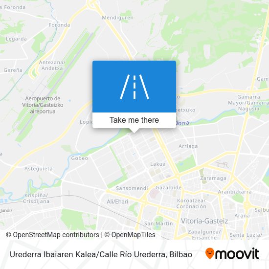 Urederra Ibaiaren Kalea / Calle Río Urederra map