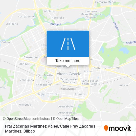 Frai Zacarias Martinez Kalea / Calle Fray Zacarías Martínez map