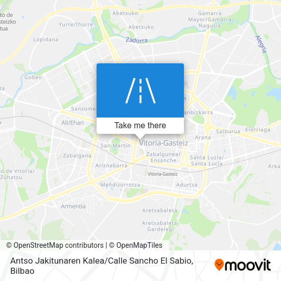 Antso Jakitunaren Kalea / Calle Sancho El Sabio map