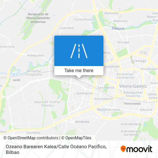 Ozeano Barearen Kalea / Calle Océano Pacífico map