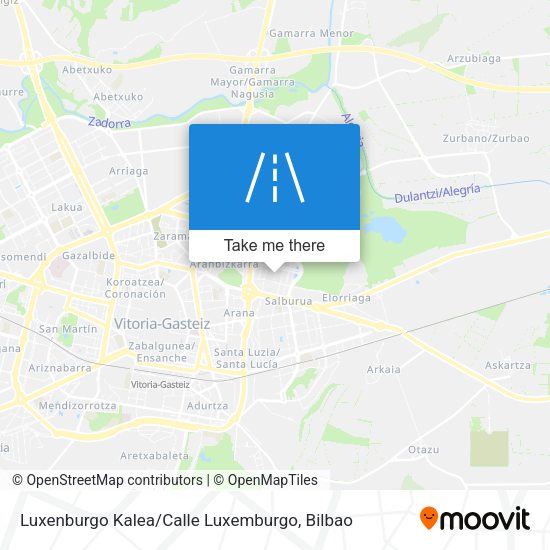 Luxenburgo Kalea / Calle Luxemburgo map