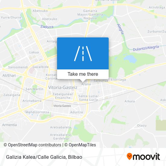 Galizia Kalea/Calle Galicia map
