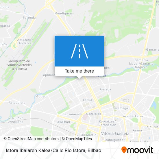 Istora Ibaiaren Kalea / Calle Río Istora map