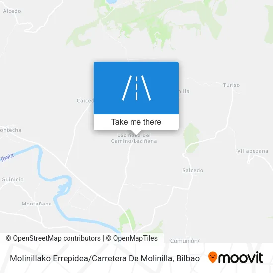 Molinillako Errepidea / Carretera De Molinilla map