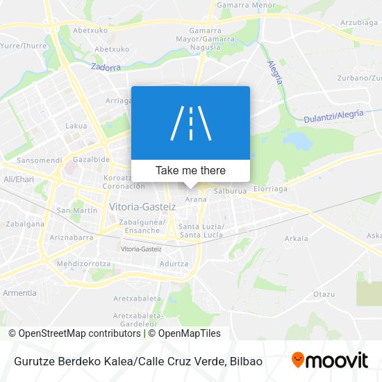 Gurutze Berdeko Kalea / Calle Cruz Verde map