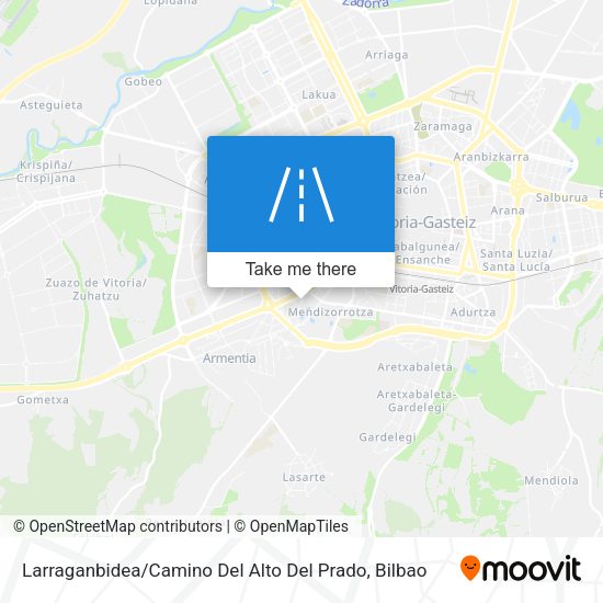 Larraganbidea / Camino Del Alto Del Prado map