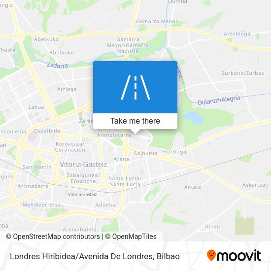 Londres Hiribidea / Avenida De Londres map