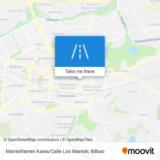 Mantelitarren Kalea / Calle Los Manteli map