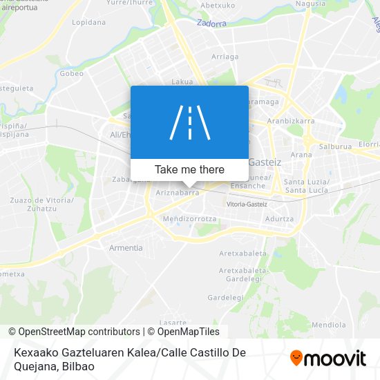 Kexaako Gazteluaren Kalea / Calle Castillo De Quejana map