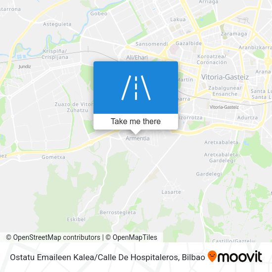 Ostatu Emaileen Kalea / Calle De Hospitaleros map