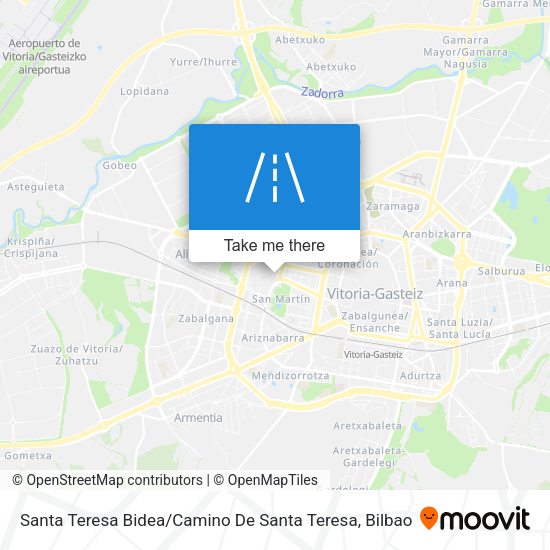 Santa Teresa Bidea / Camino De Santa Teresa map