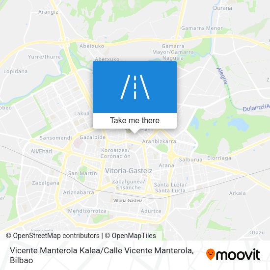 Vicente Manterola Kalea / Calle Vicente Manterola map