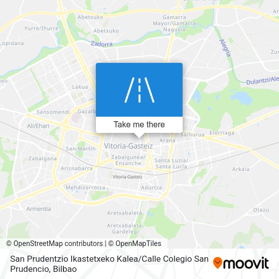 San Prudentzio Ikastetxeko Kalea / Calle Colegio San Prudencio map