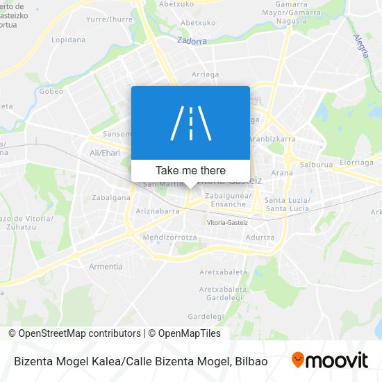 Bizenta Mogel Kalea / Calle Bizenta Mogel map