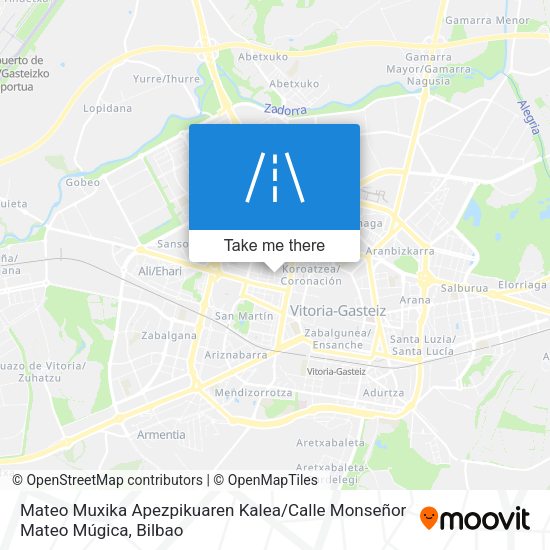 Mateo Muxika Apezpikuaren Kalea / Calle Monseñor Mateo Múgica map