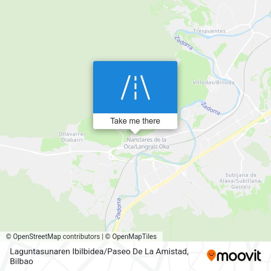 Laguntasunaren Ibilbidea / Paseo De La Amistad map