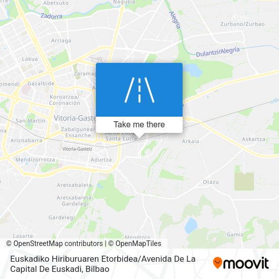 Euskadiko Hiriburuaren Etorbidea / Avenida De La Capital De Euskadi map