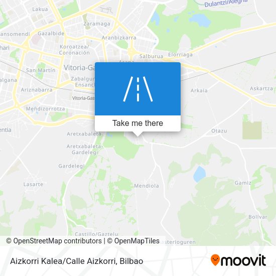 Aizkorri Kalea/Calle Aizkorri map