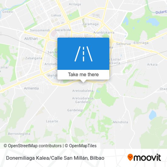 Donemiliaga Kalea / Calle San Millán map